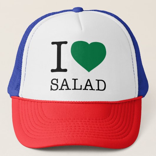 I LOVE SALAD TRUCKERKAPPE (Vorderseite)