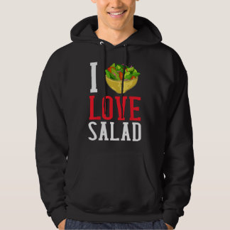 I Love Salad Vegan Dressing Bowl Hoodie