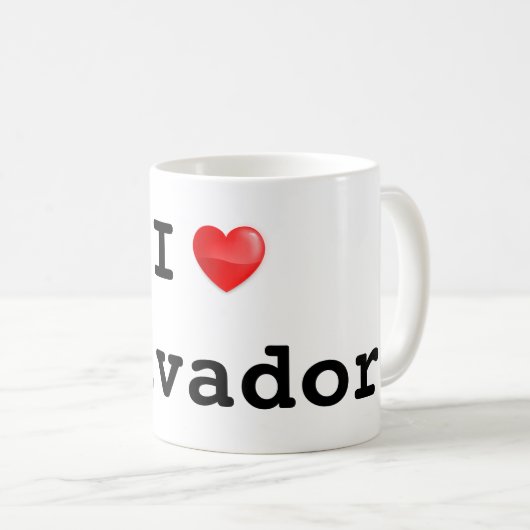 I love Salvador Kaffeetasse (VorderseiteRechts)