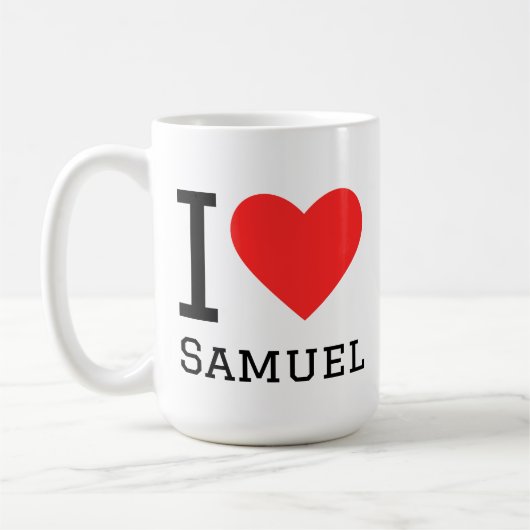 I love Samuel Kaffeetasse (Links)