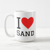 I love sand kaffeetasse (Links)