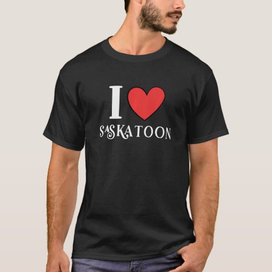 I Love Saskatoon Canada Premium T-Shirt (Vorderseite)