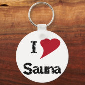 I Love Sauna Schlüsselanhänger (Vorderseite)