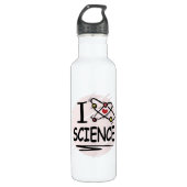 I love Science Edelstahlflasche (Vorderseite)