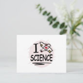 I love Science Postkarte (Stehend Vorderseite)