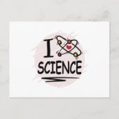 I love Science Postkarte (Vorderseite)
