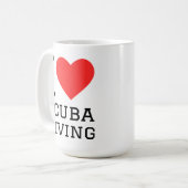 I love scuba diving kaffeetasse (Vorderseite Links)