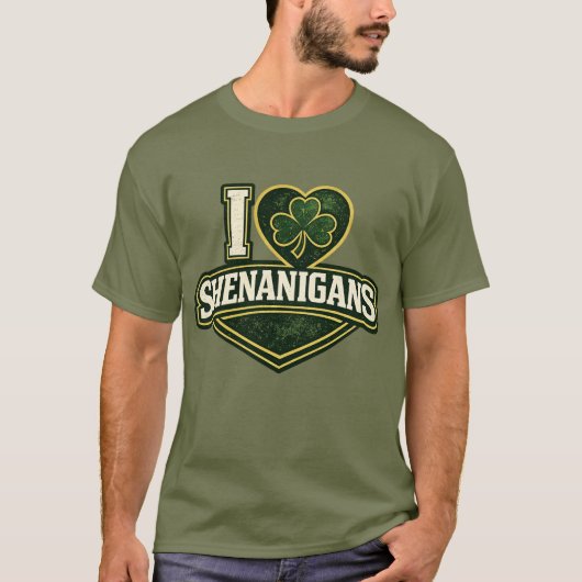 I love Shenanigans - St Patrick's Day T-Shirt (Vorderseite)