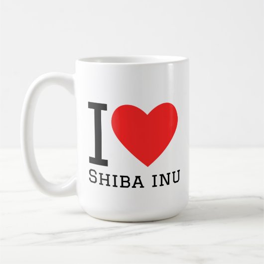 I love shiba inu kaffeetasse (Links)