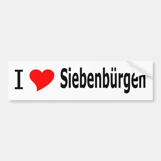 I love Siebenbuergen Autoaufkleber (Vorne)