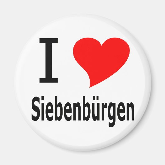 I love Siebenbürgen Magnet (Vorne)