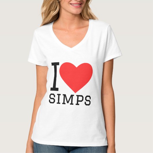I love simps T-Shirt (Vorderseite)