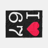 I Love Six Seven 6 7 Meme Gen Alpha Slang  Fleecedecke (Vorderseite (Horizontal))