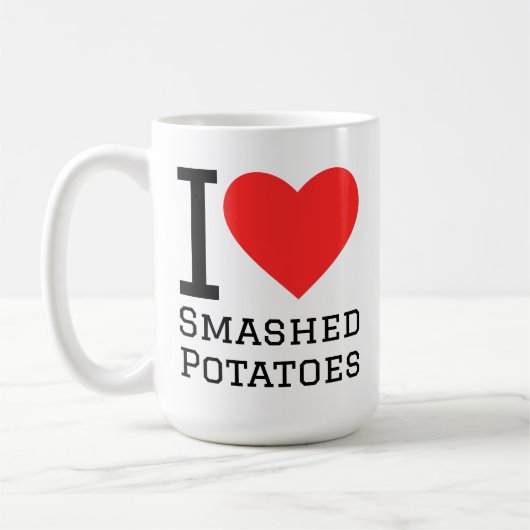 I love smashed potatoes kaffeetasse (Links)