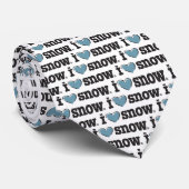 I love SNOW Krawatte (Gerollt)