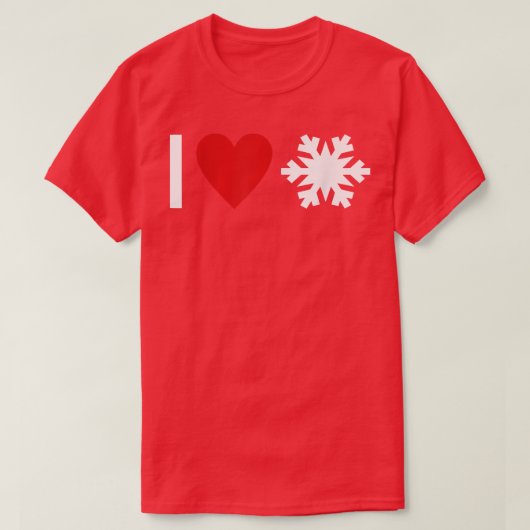 I love Snow T-Shirt (Design vorne)