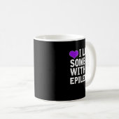 I Love Someone - Epilepsy Awareness  Kaffeetasse (VorderseiteRechts)