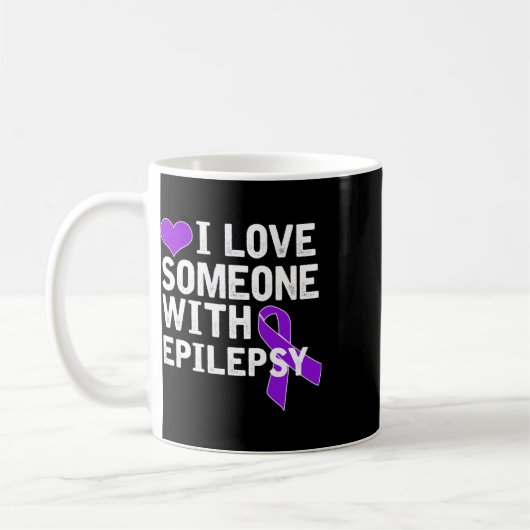 I Love Someone - Epilepsy Awareness  Kaffeetasse (Links)