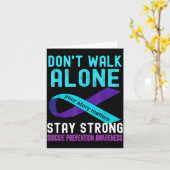 I Love Someone Teal-purple Suicide Prevention Awar Karte (Gelbe Blume)