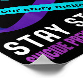 I Love Someone Teal-purple Suicide Prevention Awar Poster (Ecke)