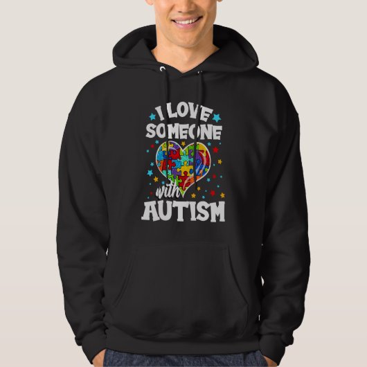 I Love Someone with Autism Hoodie (Vorderseite)