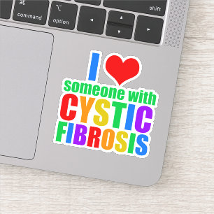 I Love Someone with Cystic Fibrosis Aufkleber