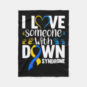 I Love Someone With Down Syndrom Fleecedecke