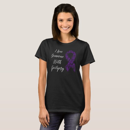 I Love Someone With Epilepsy Awareness Day Warrior T-Shirt (Vorne ganz)