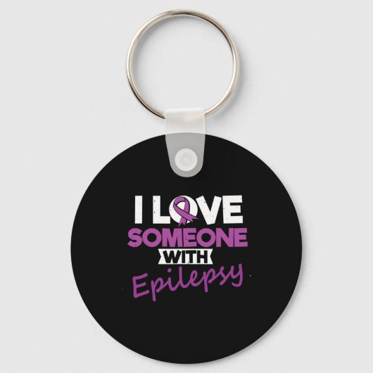 I Love Someone With Epilepsy Day Seizures Warrior  Schlüsselanhänger (Vorderseite)