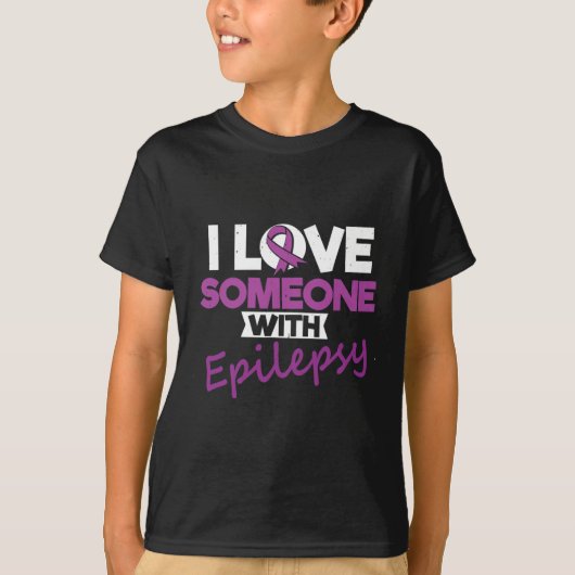 I Love Someone With Epilepsy Day Seizures Warrior  T-Shirt (Vorderseite)