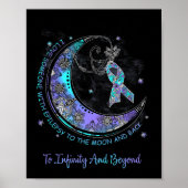 I Love Someone With Epilepsy To The Moon And Byck  Poster (Vorne)