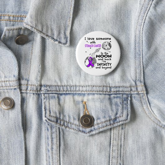 I love Someone with Stomach Cancer Awareness Button (Beispiel)