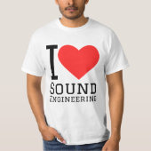 i love sound engineering T-Shirt (Vorderseite)