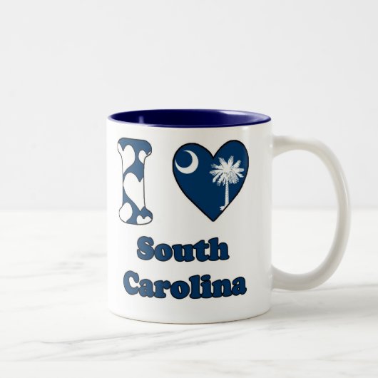 I love South Carolina Zweifarbige Tasse (Rechts)