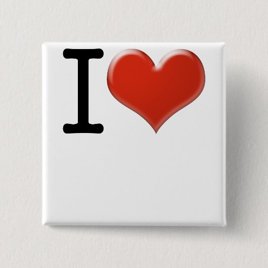I Love Souvenirs Button (Vorderseite)