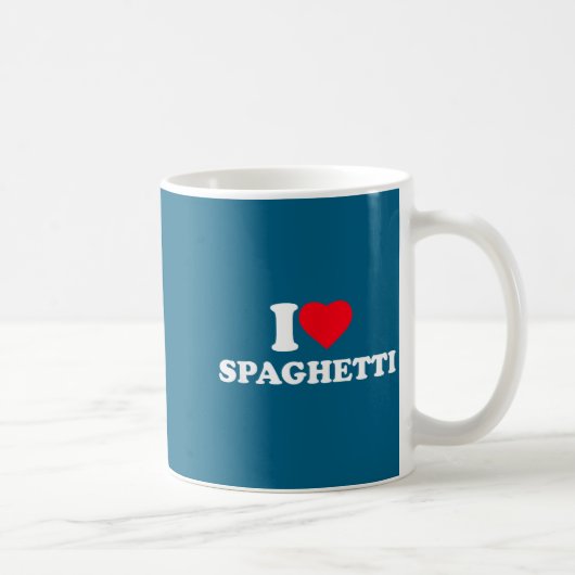 I Love Spaghetti I Heart Spaghetti Lover Food Past Kaffeetasse (Rechts)