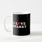 I Love Sparky Matching Girlfriend &amp; Boyfriend  Kaffeetasse (Links)