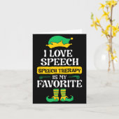 I Love Speech Speech Therapy Is My Favorite  Karte (Gelbe Blume)
