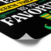 I Love Speech Speech Therapy Is My Favorite  Poster (Ecke)