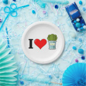 I Love Spinach Paper Plates Pappteller (Party)