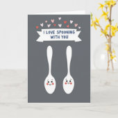I Love Spooning With You Card Karte (Gelbe Blume)