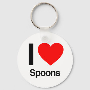 i love spoons schlüsselanhänger