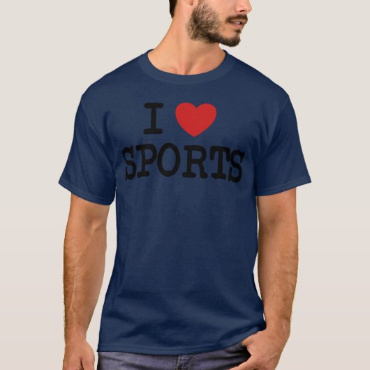 I love sports Sport fitness perfect body friends T-Shirt (Vorderseite)
