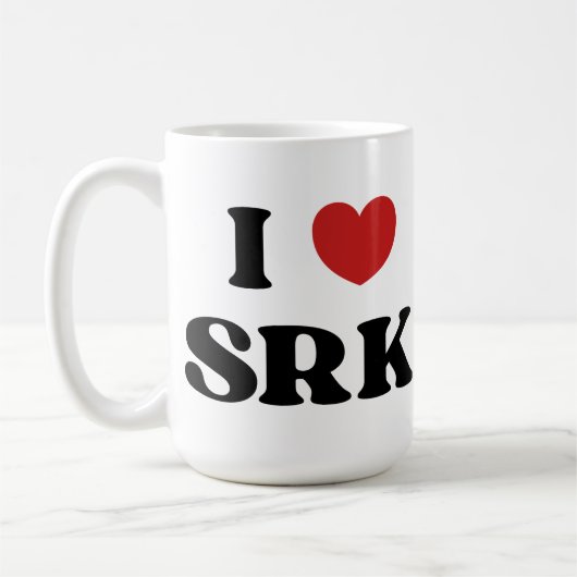 I love SRK - I Love Shahrukh Khan Kaffeetasse (Links)