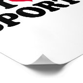 I Love Srts Fitness Motivation  Poster (Ecke)