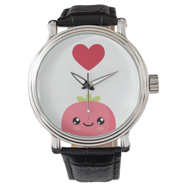 I love strawberries armbanduhr (Vorderseite)