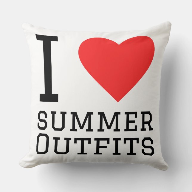 I love summer outfits kissen (Vorderseite)