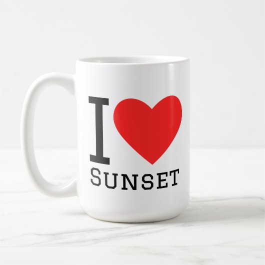 I love sunset  kaffeetasse (Links)