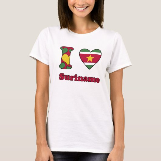 I love Suriname T-Shirt (Vorderseite)