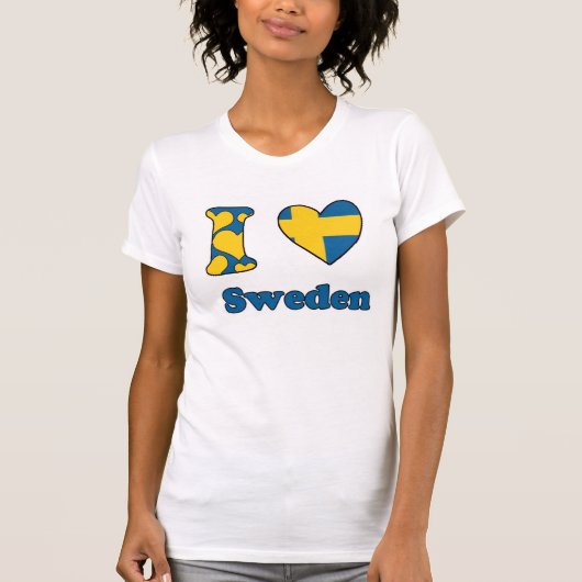 I love Sweden T-Shirt (Vorderseite)